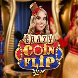 Crazy Coin Flip online game logo by Evolution on winrollaa.ca