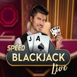 Official Live Casino logo: Speed Blackjack by Pragmatic Play at WinRolla Casino